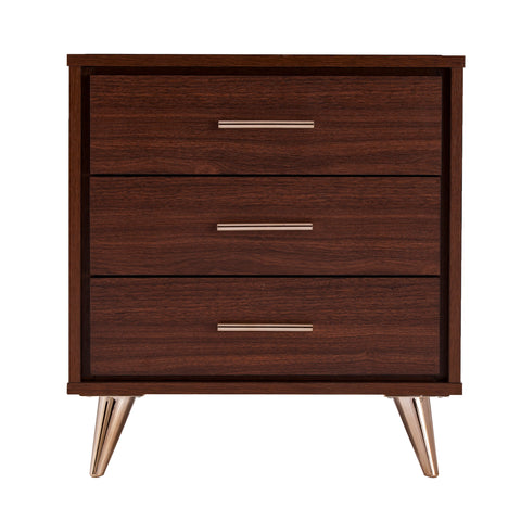 Image of Oren Modern Bedside Table w/ Drawers