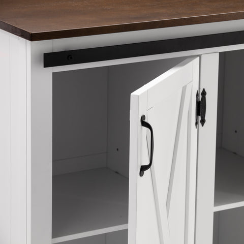 Image of Large stationary kitchen island w/ storage Image 9