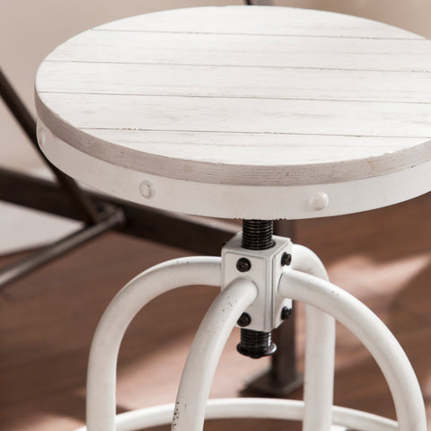 Image of Stool adjusts from casual seating to counter height Image 2