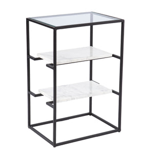 Paignton Glass-Top End Table w/ Storage