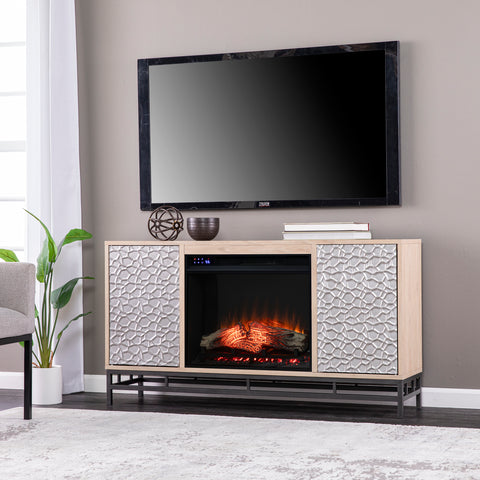 Image of Electric fireplace w/ media storage Image 1