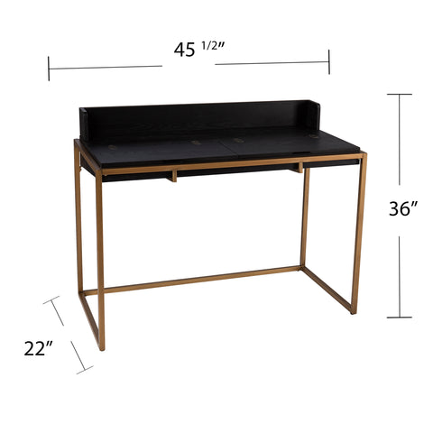 Image of Two-tone writing desk Image 9