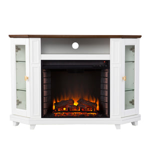 Two-tone fireplace w/ media storage Image 3