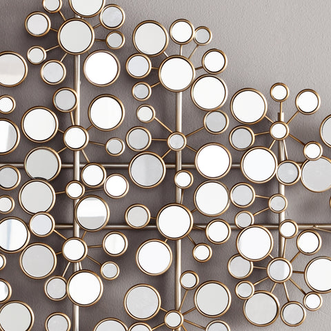 Image of Oblishen Mirrored Metal Wall Sculpture