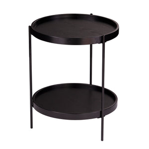 Round side table w/ storage Image 4