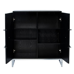 Modern bar cabinet w/ wine storage Image 6