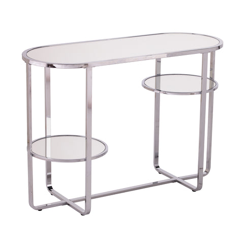 Image of Maxina Mirrored Console Table w/ Storage