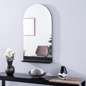 Arched wall mirror w/ storage Image 1