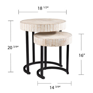 Pair of nesting accent tables Image 7