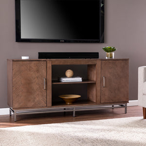 Two-door media console w/ storage Image 1