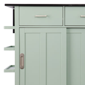 Stationary kitchen island w/ drop-leaf countertop Image 9