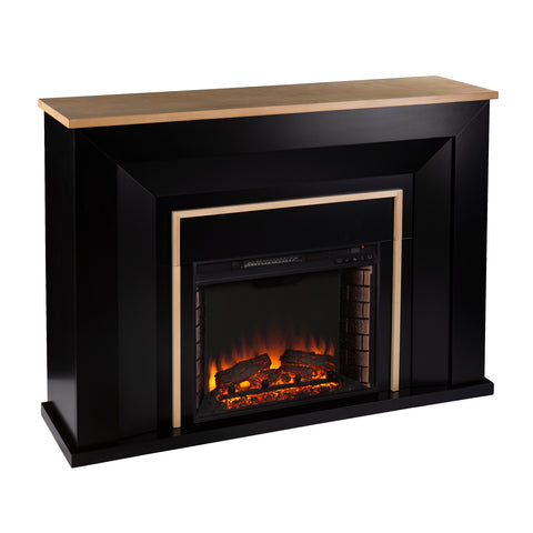 Image of Two-tone electric fireplace Image 4