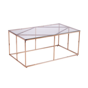 Modern coffee table w/ glass top Image 4