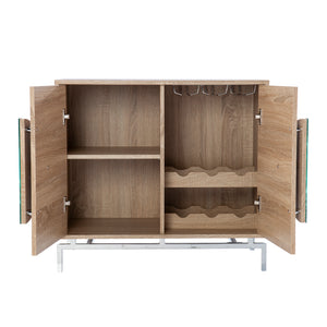 Northdom Bar Cabinet w/ Wine Storage