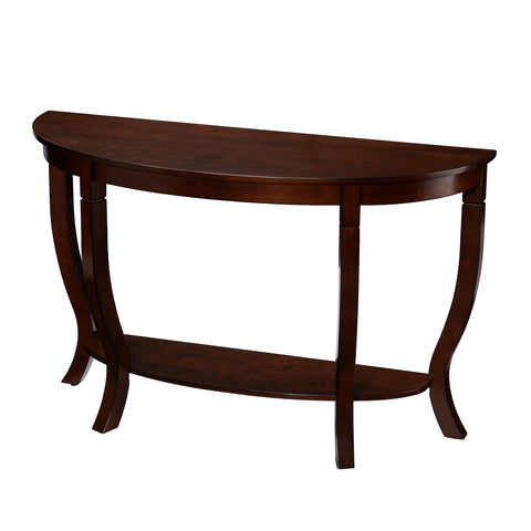 Image of Demilune console table w/ shelf Image 4