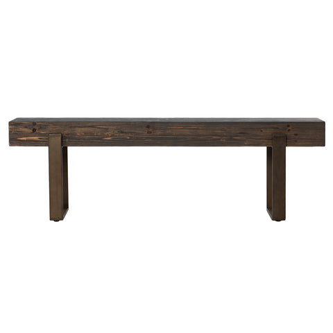 Image of Multifunctional bench seating w/ reclaimed wood seat Image 3