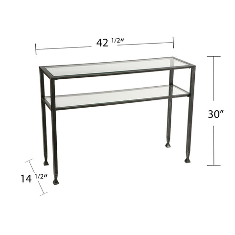 Image of Metal Sofa Table - Black