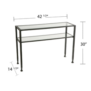 Metal Sofa Table - Black