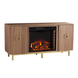 Media cabinet w/ electric fireplace Image 7