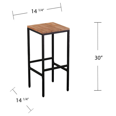 Image of Backless barstools w/ solid wood seats Image 8