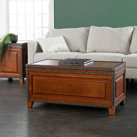 Image of Trunk style coffee table w/ storage Image 1