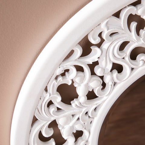 Image of Round mirror with decorative trim Image 2