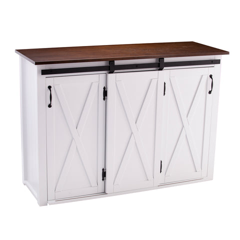 Image of Large stationary kitchen island w/ storage Image 5