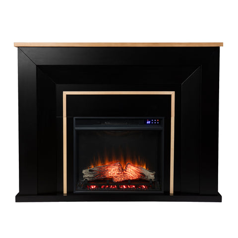 Image of Two-tone electric fireplace Image 3