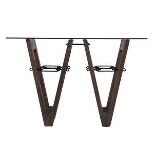 Glass-top console table Image 3