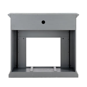 Seneca Electric Media Touch Screen Fireplace - Gray