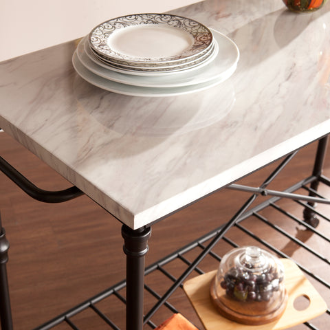 Image of Lifelike, marbleized stone look countertop Image 2