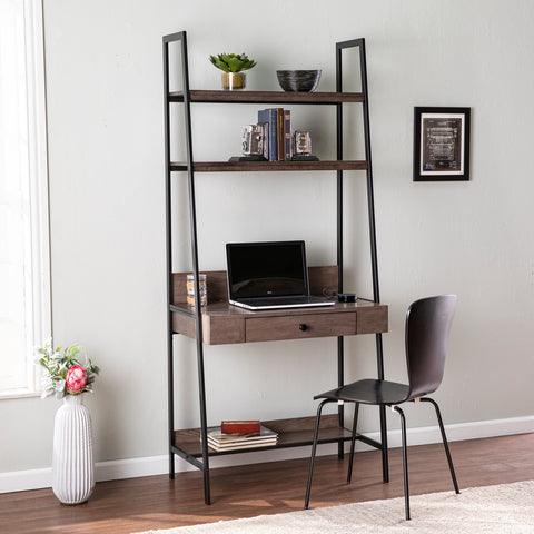 Image of Ladder-style writing desk w/ storage Image 1