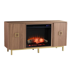 Media cabinet w/ electric fireplace Image 5