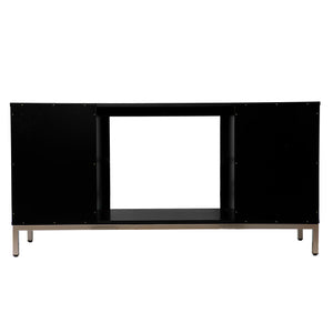 Low-profile media console w/ color changing fireplace Image 5