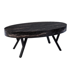 Twemlow Faux Marble Cocktail Table