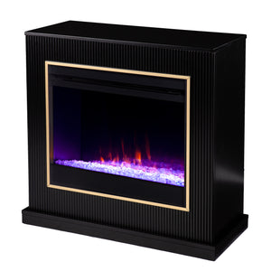 Modern electric fireplace w/ color changing flames Image 4