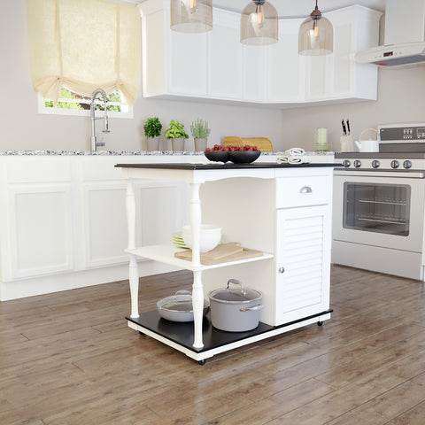 Image of Muxlow Rolling Kitchen Island w/ Storage