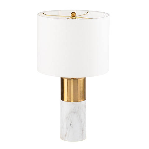 Image of Two-tone table lamp w/ shade Image 4