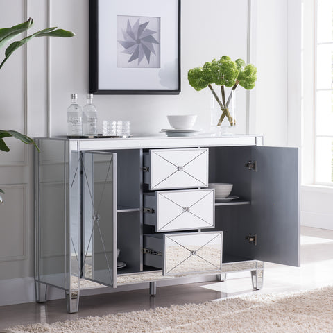 Image of Mirage 3-Drawer Mirrored Cabinet