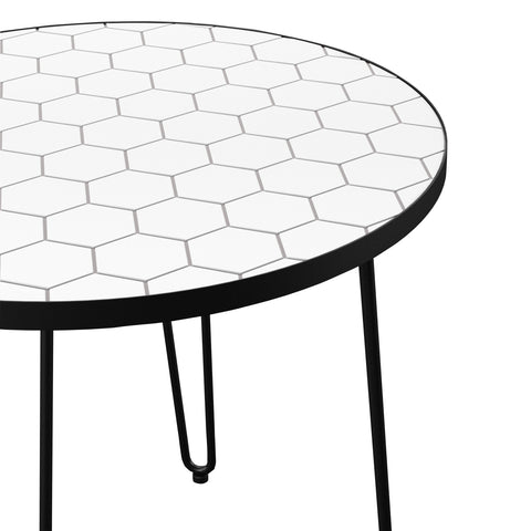 Image of Round, two-tone patio table Image 6