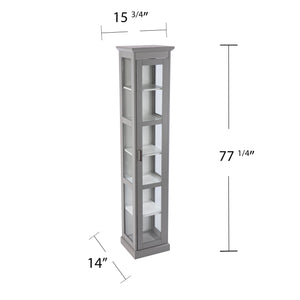 Curio cabinet with glass door Image 9