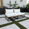 Modular indoor/outdoor loveseat Image 1