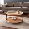 Round coffee table w/ storage Image 1