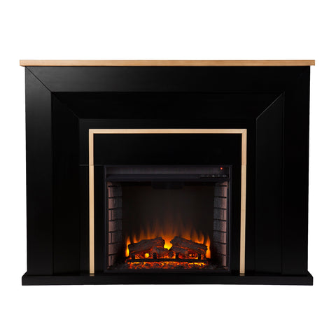 Image of Two-tone electric fireplace Image 3