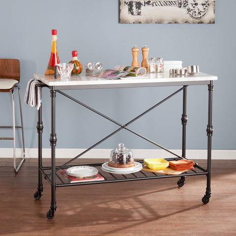 Image of Morenci Industrial Kitchen Island