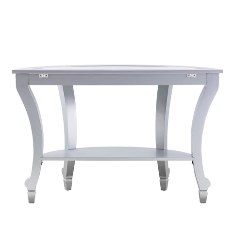 Image of Mirrored console table w/ display storage Image 6