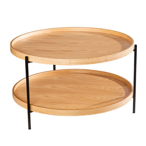 Round coffee table w/ storage Image 5