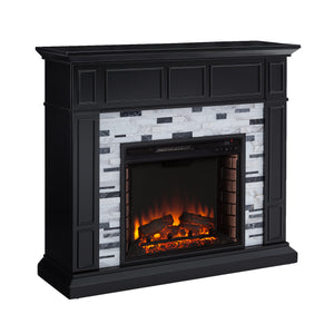 Authentic marble fireplace mantel Image 4