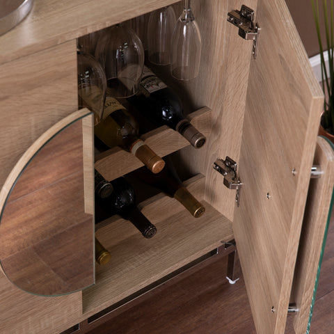 Image of Northdom Bar Cabinet w/ Wine Storage