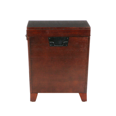 Image of Pyramid Trunk End Table - Espresso